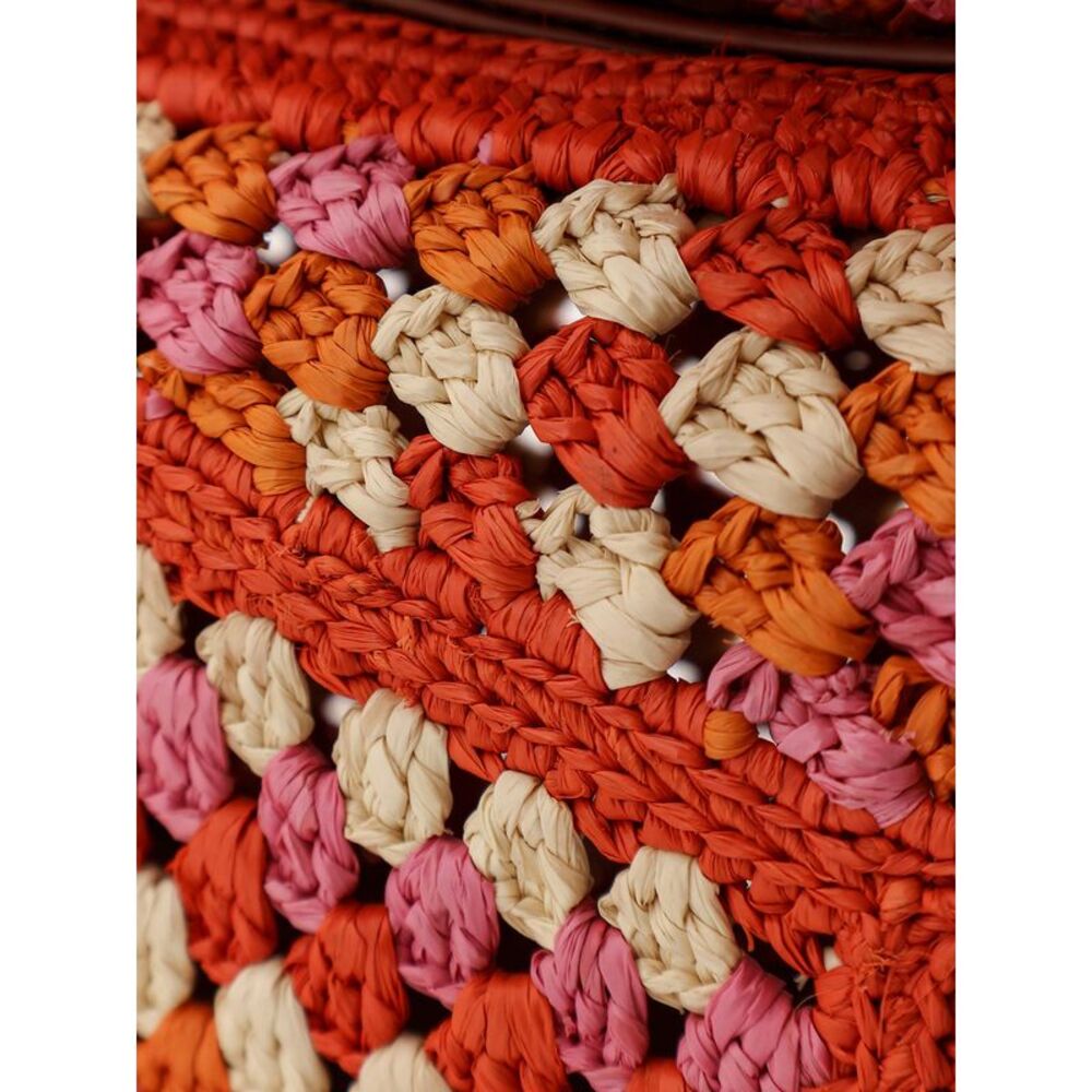 Loewe Women Paula's Ibiza-Puzzle Edge Multicolor Crochet Handbag - Picture 5 of 5